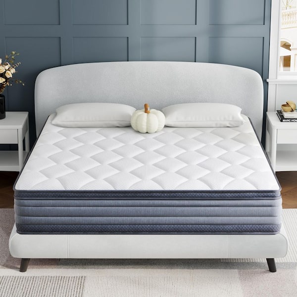 12 in. Medium Memory Foam Hybrid Mattress, Individually Wrapped Innerspring Tight Top Full Size Mattress