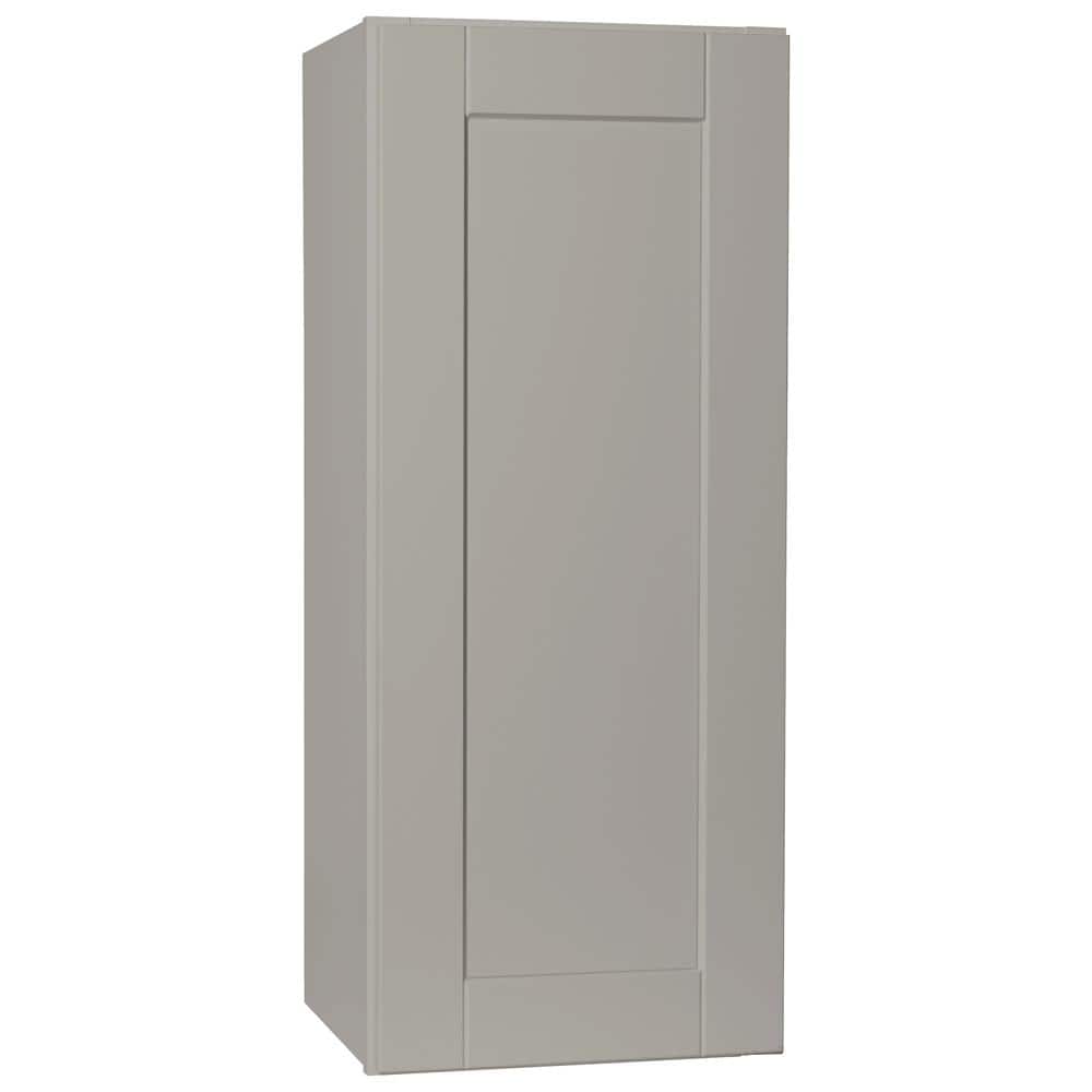 Hampton Bay Shaker Assembled 15x36x12 in. Wall Kitchen Cabinet in Dove Gray