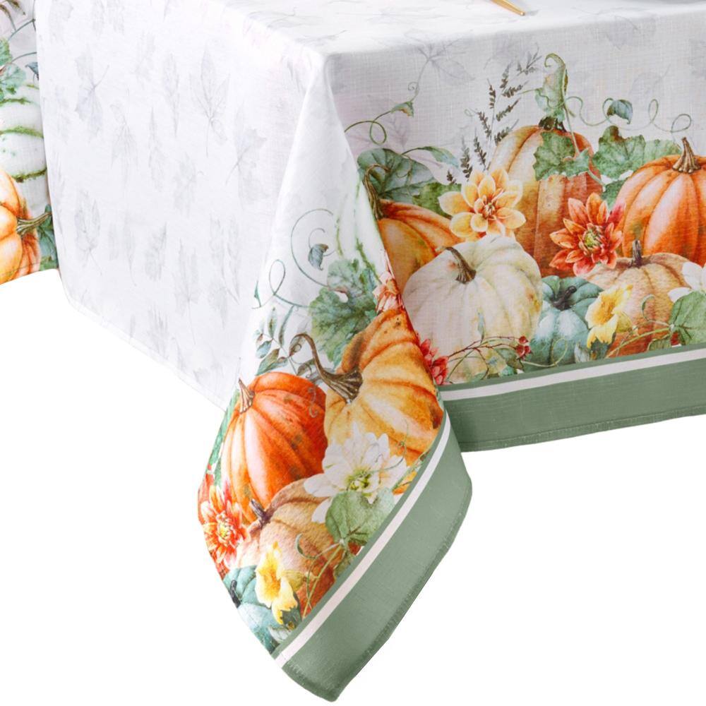 "Pumpkin Harvest Vine Double Border Tablecloth, Multicolor - 60""W x 84""L" price history on PriceWatchPro