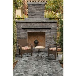 Neptune Gray 17 in. x 26 in. Matte Porcelain Stone Look Floor and Wall Tile (12.24 sq. ft./Case)