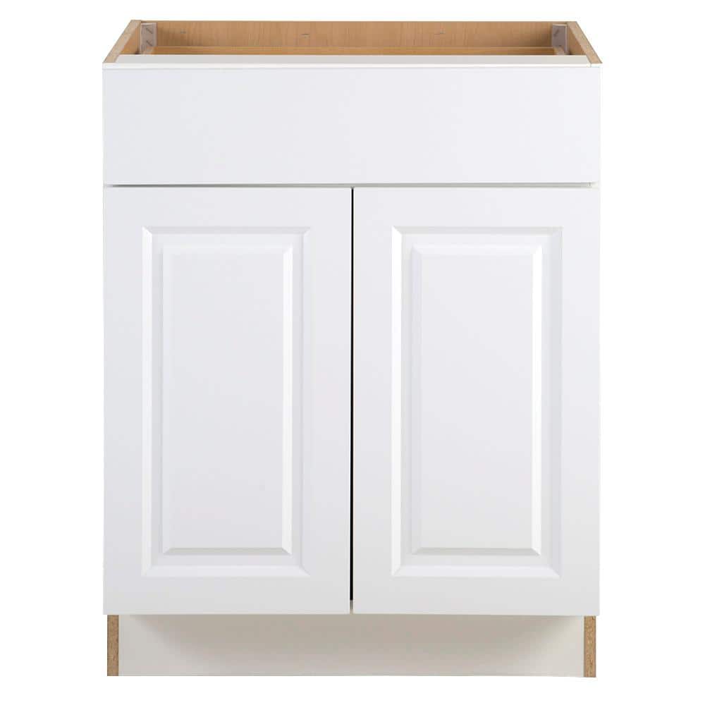Hampton Bay Benton Assembled 27x34.5x24 in. Base Cabinet with Soft ...