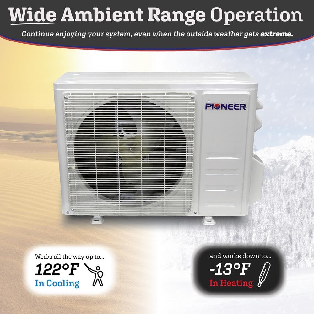 Pioneer Diamante 24,000 BTU Wall-Mounted Mini Split Heat Pump