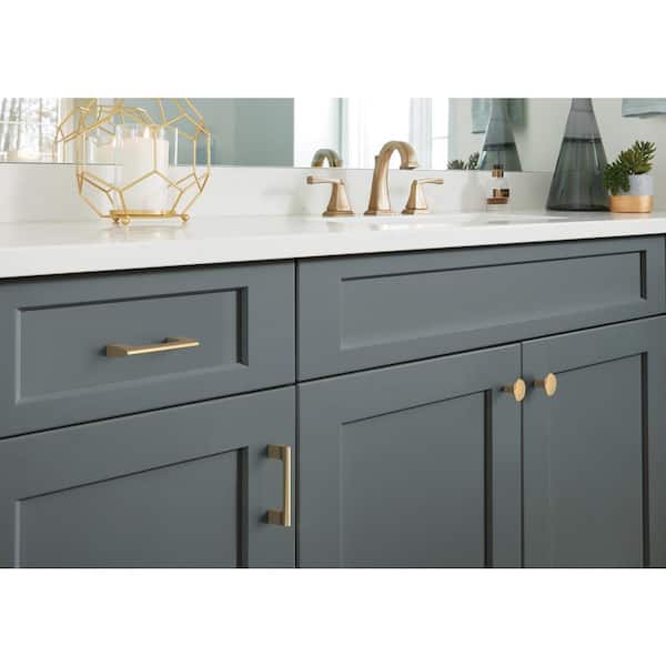 Riva 3 in. (76mm) Modern Champagne Bronze Bar Cabinet Pull