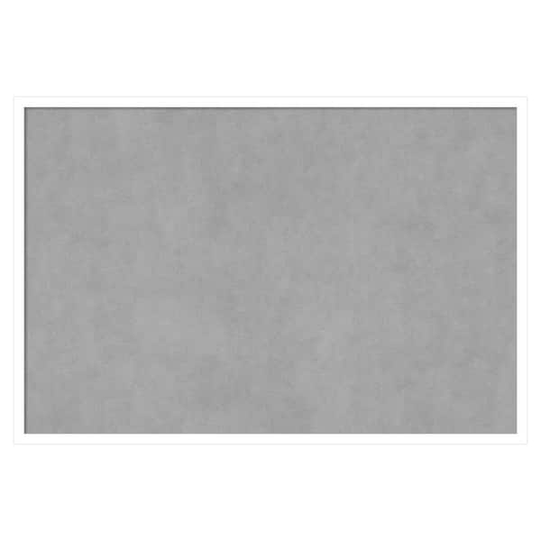 Amanti Art Svelte White 37 in. x 25 in. Magnetic Board, Memo Board