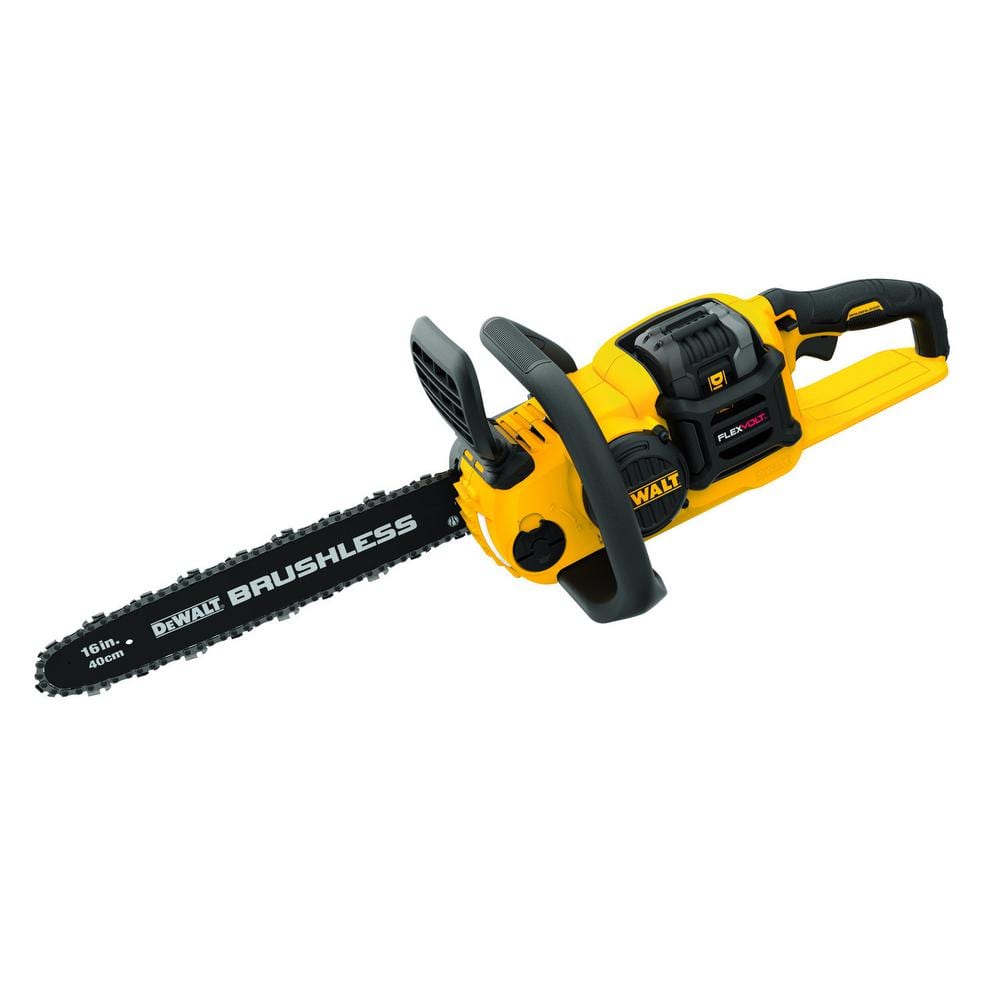 DEWALT 60V MAX 16in. Brushless Battery Powered Chainsaw Kit with (1)  FLEXVOLT 2Ah Battery & Charger DCCS670T1 - The Home Depot