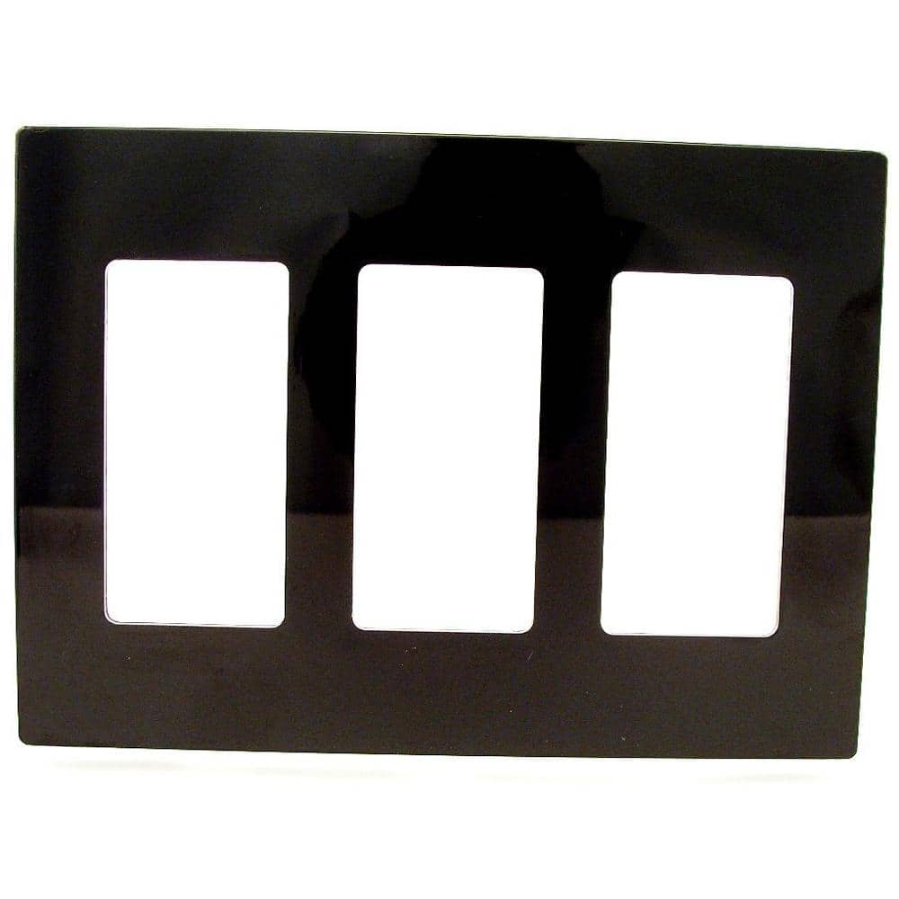 3-Gang Black Decora/Rocker Polycarbonate Standard Screwless Wall Plate (1-Pack) 80311-SE price history on PriceWatchPro