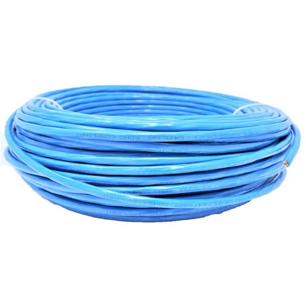 Micro Connectors, Inc 250 FT CAT 7 Solid and Shielded (S/FTP) CMR Blue  Riser-Rated Bulk Ethernet Cable with 10-Pack Shielded RJ45 Connectors  TR4-80SRBL250-K - The Home Depot