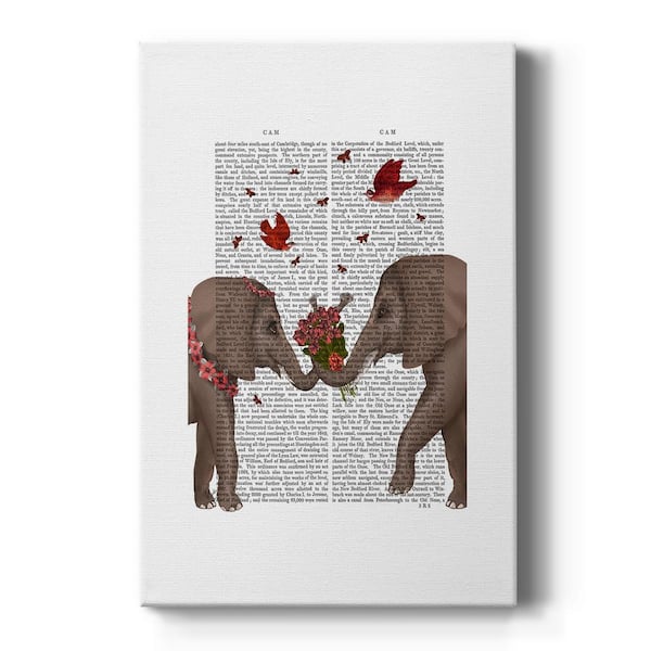Wexford Home Elephant Bouquet, Portrait By Wexford Homes Unframed Giclee Home Art Print 12 in. x 8 in.