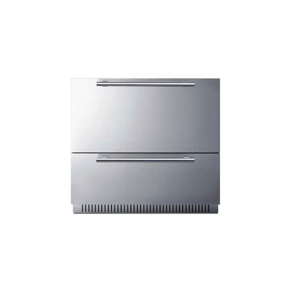 Summit Appliance 36 in. 7.15 cu. ft. Outdoor Refrigerator Drawer in Stainless Steel