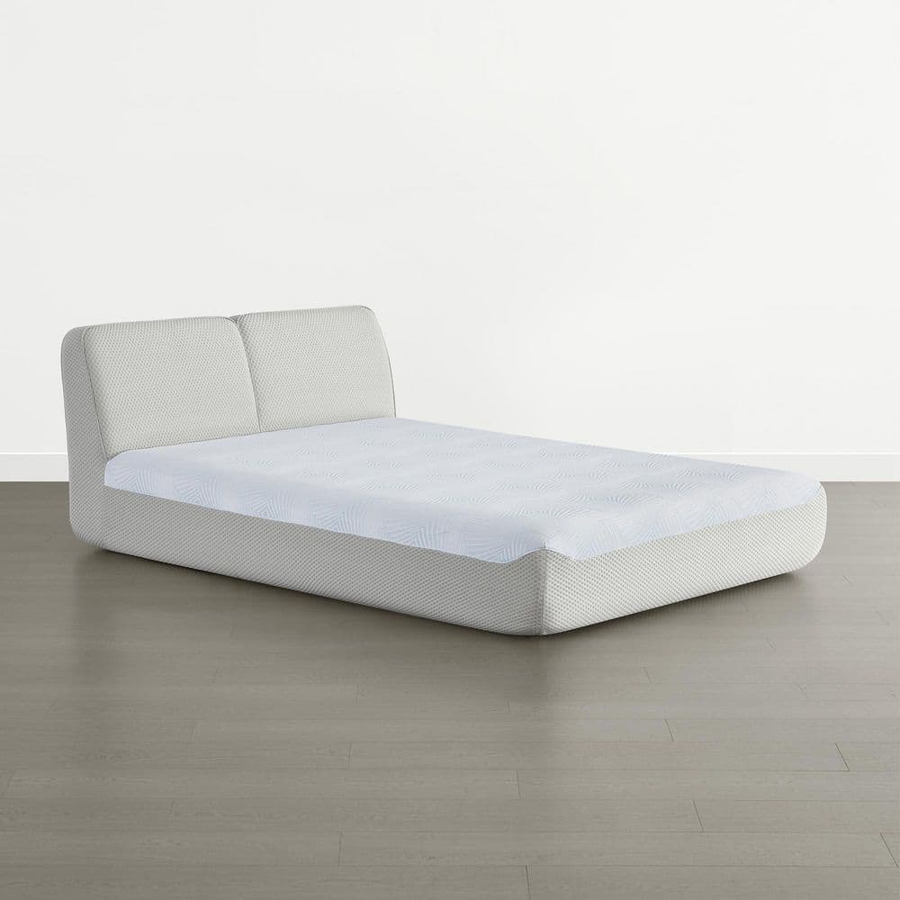 Spruce & Spring Alina Light Gray Upholstered Queen Bed Frame