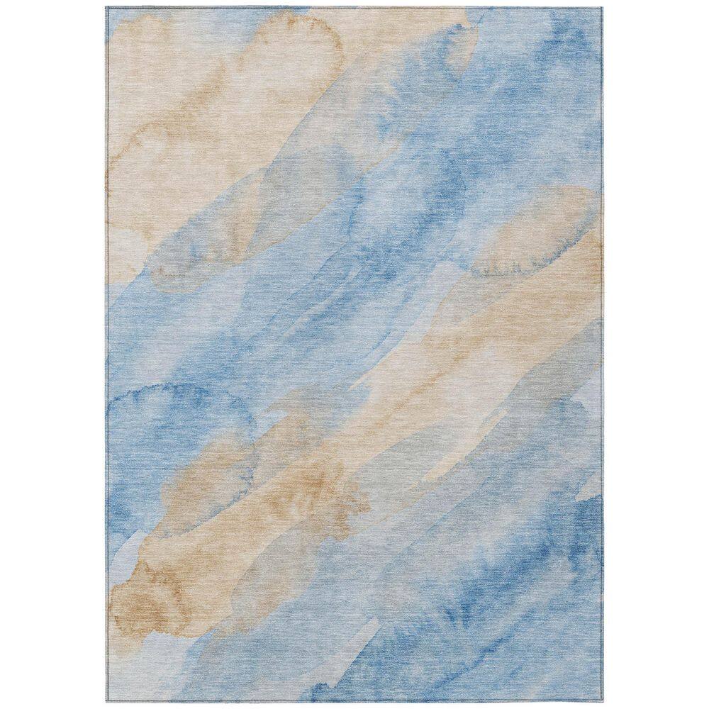 Chantille Machine Washable Indoor/Outdoor Abstract ACN2949 Spa 5 ft. x 7 ft. 6 in. Area Rug price history on PriceWatchPro