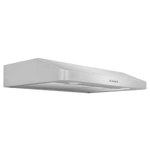 30 in. 400 CFM Ducted Under Cabinet Range Hood in Stainless Steel