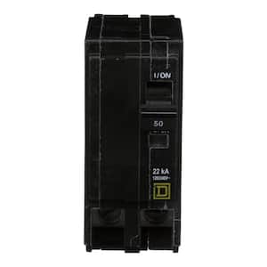 QO 50 Amp 22kA 2-Pole Plug-In Circuit Breaker