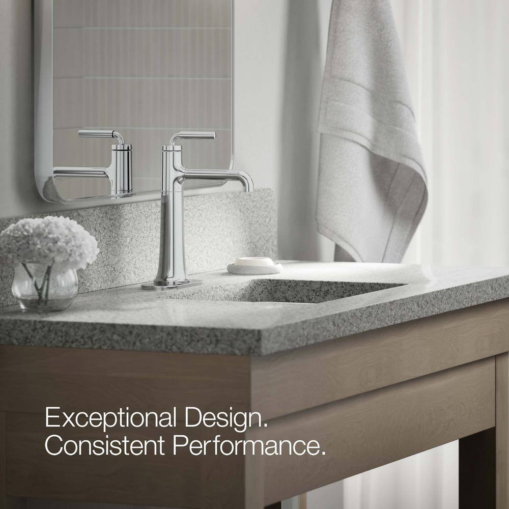 Chrome Brass Single-Handle Tall Bathroom Faucet