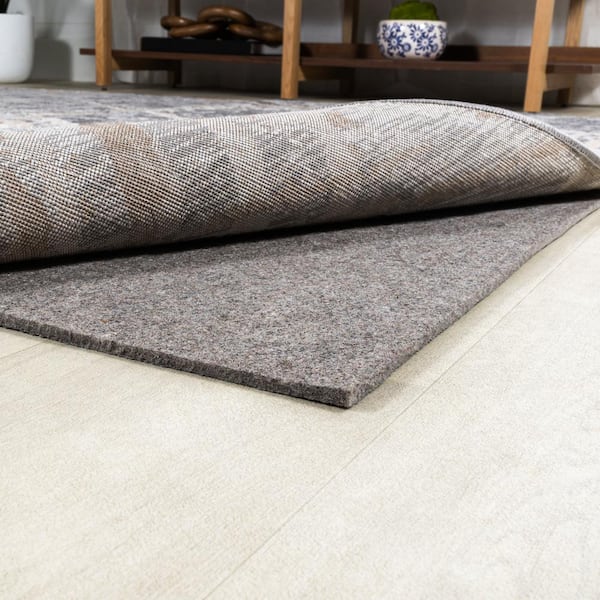 Comfort Plus Hard Surface Flooring 0.25 in. Pile Gray/Brown 2 ft. x 10 ft. Rug Pad