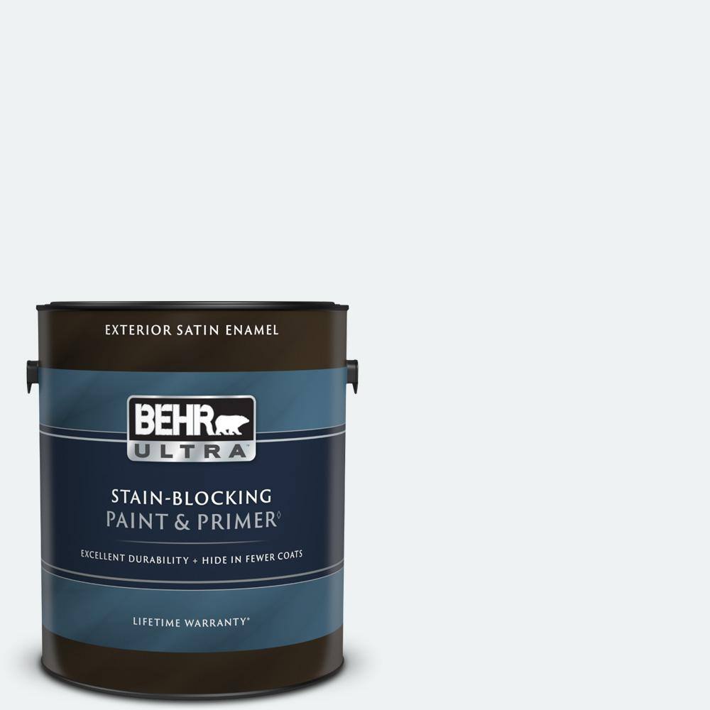BEHR ULTRA 1 gal. BLW10 Maui Mist Satin Enamel Exterior Paint