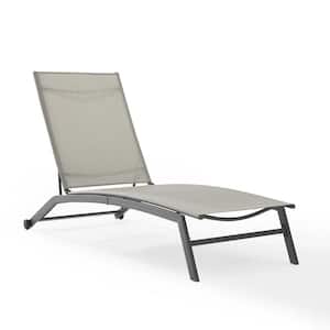 Weaver Light Gray Sling Outdoor Chaise Lounge