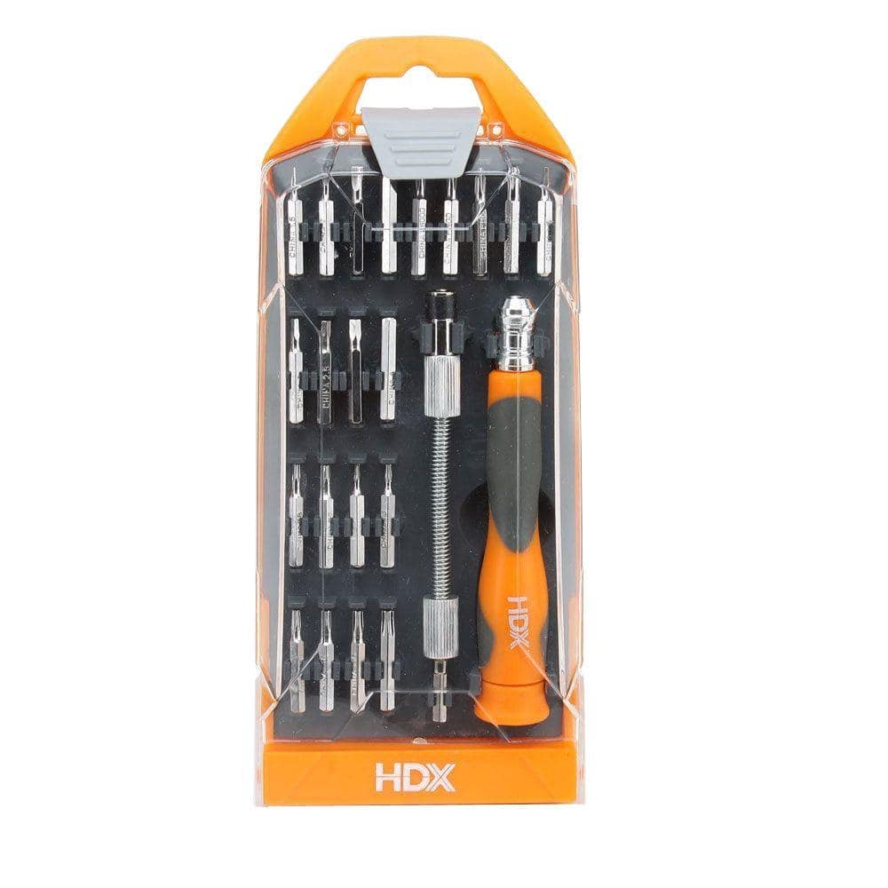 HDX Precision Screwdriver Set (23-Piece) 009-177-HDX - The Home Depot
