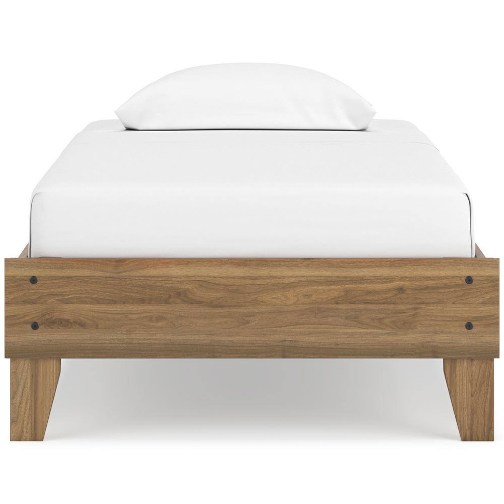 Deanlow Twin Wood Platform Bed with Storage Drawer