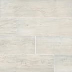Caldera Blanca 8 in. x 47 in. Matte Porcelain Floor and Wall Tile (15.67 sq. ft./Case)