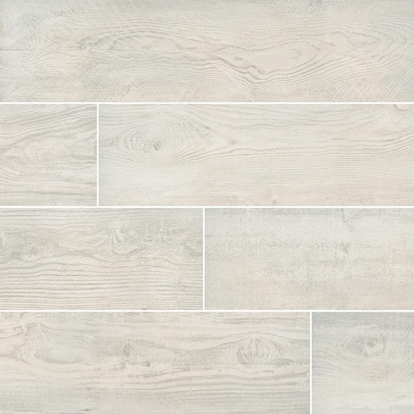 MSI Caldera Blanca 8 in. x 47 in. Matte Porcelain Floor and Wall Tile (15.67 sq. ft./Case)
