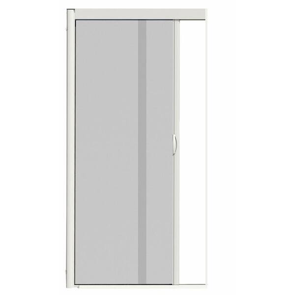 VisiScreen 44 in. x 84 in. VS1 White Retractable Screen Door, Single Cassette