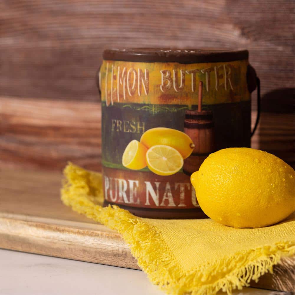 Farm Fresh Ceramic Candle Lemon Butter