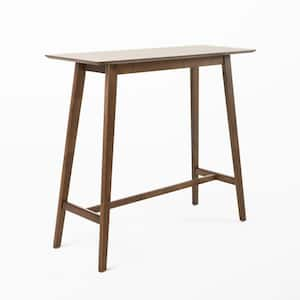 Natural Walnut Wood Bar Table