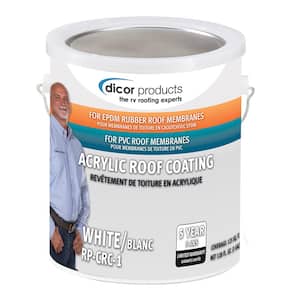 RP-CRC-1 EPDM Rubber Roof Acrylic Coating Part 2 - White, 1 Gallon
