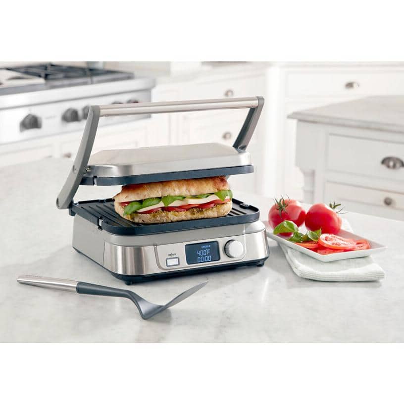 156 sq. in. Stainless Steel Griddle-5 with Nonstick Surface