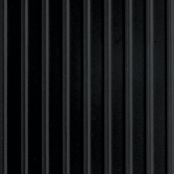 G-Floor Rib 7.5 ft x 17 ft Midnight Black Vinyl Garage Flooring Cover and Protector