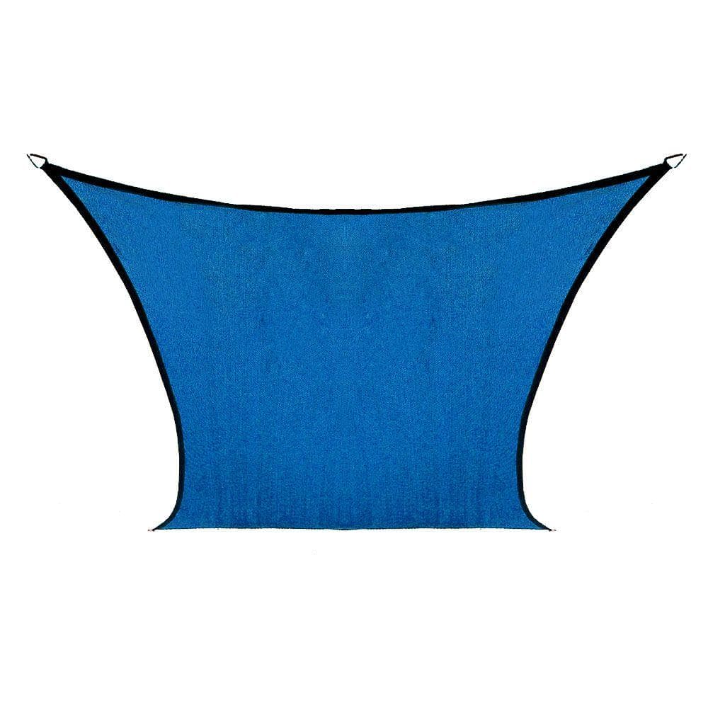 Sapphire Blue 12' Square High-Density Polyethylene Shade Sail