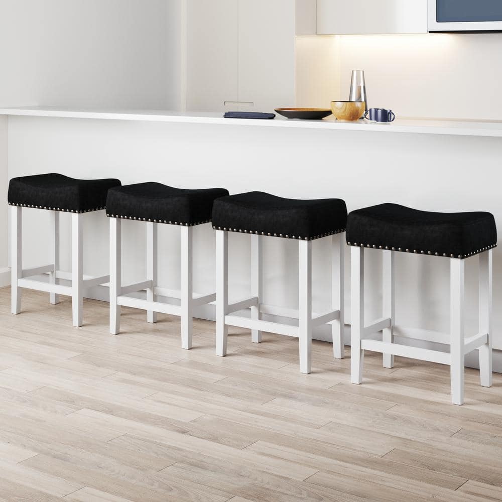 Black and white online counter height bar stools