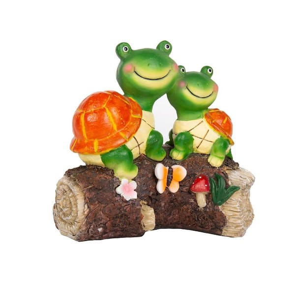 Unbranded Resin Solar Turtle Garden Statue