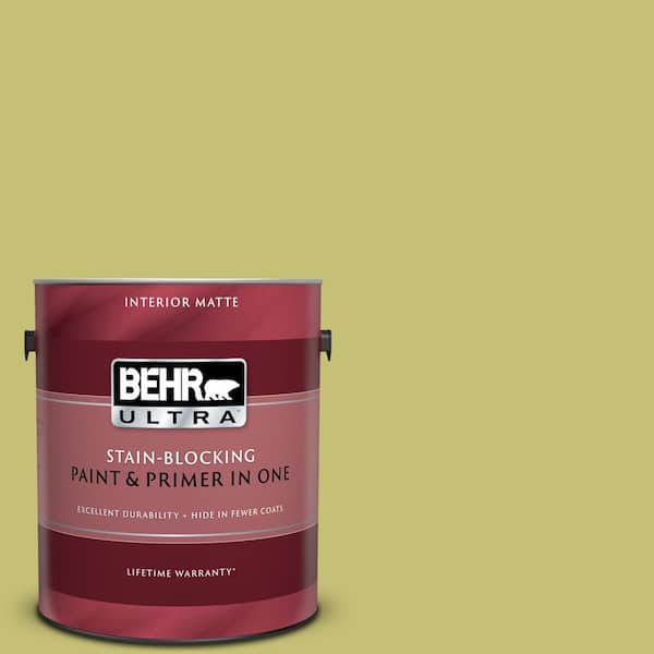 BEHR ULTRA 1 gal. #PPU9-07 Fresh Sprout Matte Interior Paint and Primer in One