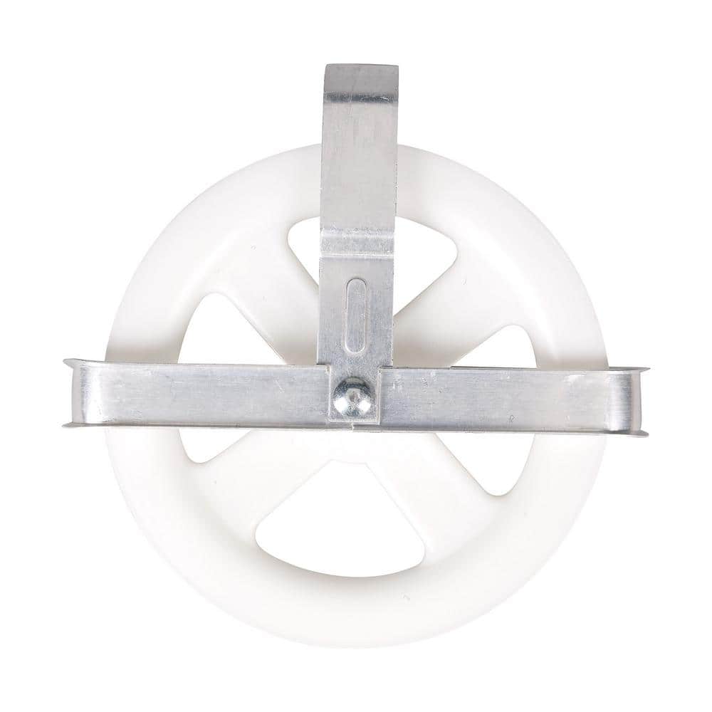 6 in. Rust Resistant Plastic Pulley Indoor and Outdoor Clothesline