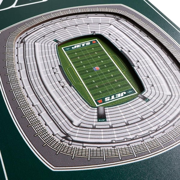 8' x 32' NFL New York Jets 3D Stadium Banner