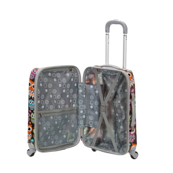 Rockland Vision 20 in. Owl Hardside Carry-On Suitcase F151-OWL