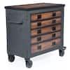 DURAMAX 36 in. 5-Drawer Wood Top Roller Cabinet Tool Chest 68006 - The ...