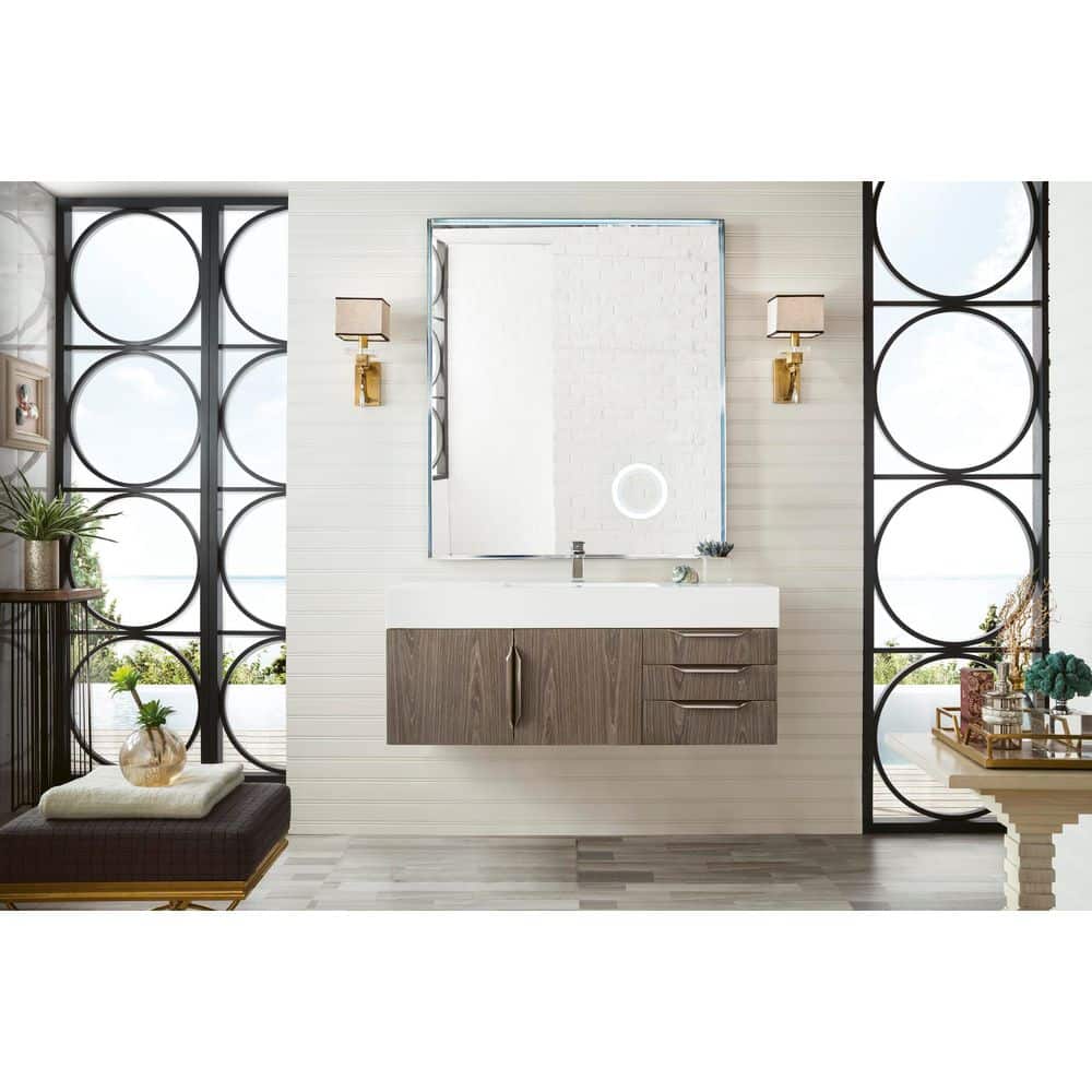 Columbia 48.0 in. W x 19.5 in. D x 14.5 in. H Single Bath Vanity Cabinet without Top in Ash Gray price history on PriceWatchPro