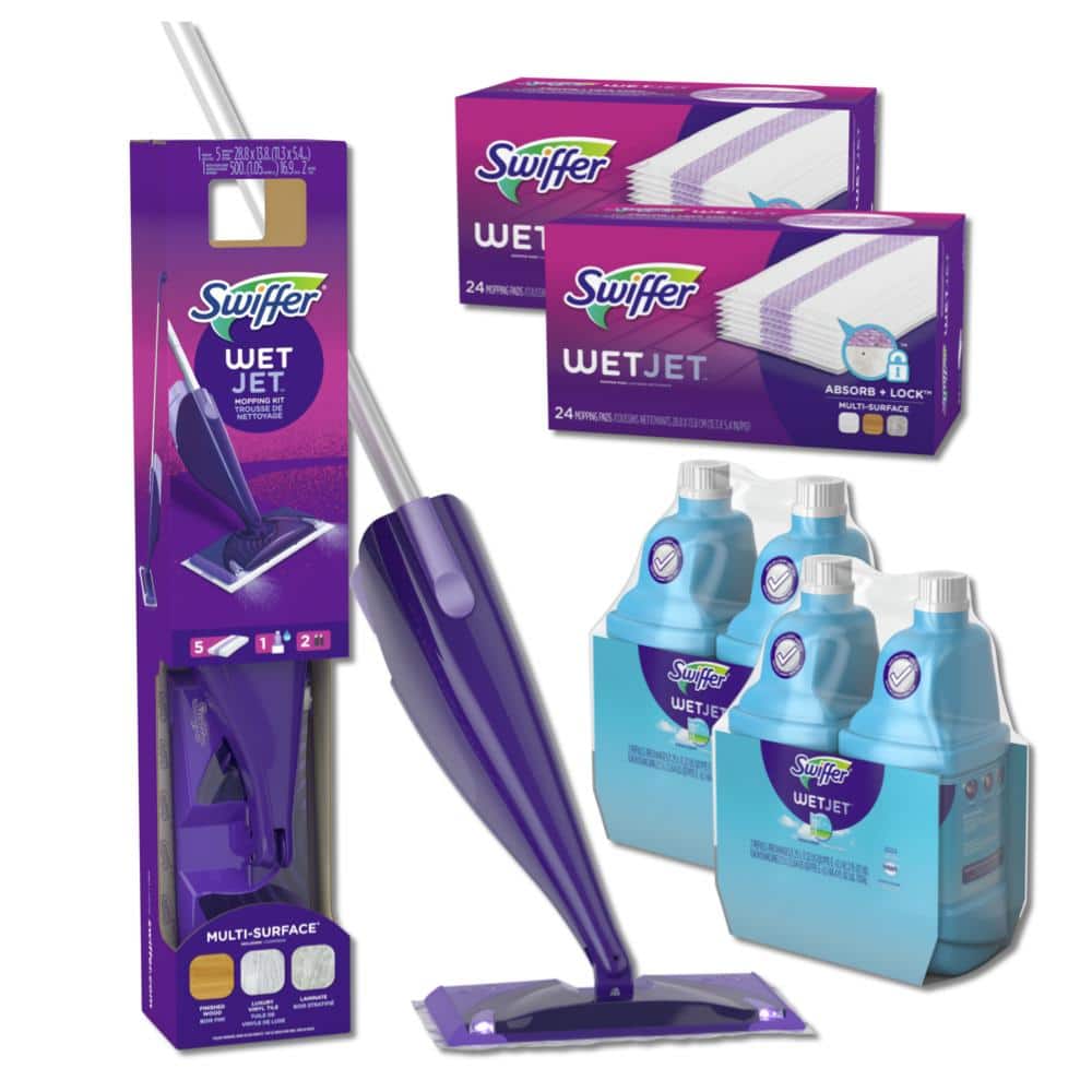 Great Value Automatic Spray Mop Starter Kit (Spray Mop, 5 Pads