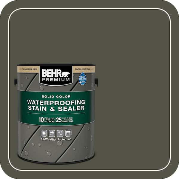 1 gal. #SC-108 Forest Solid Color Waterproofing Exterior Wood Stain and Sealer