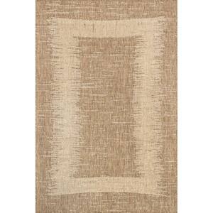 Tami Transitional Square Beige 4 ft. x 6 ft. Indoor/Outdoor Area Rug