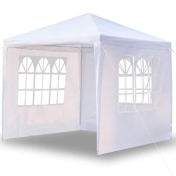 Patio Party Tents with 3 Side Walls Outdoor Gazebo Canopy Camping