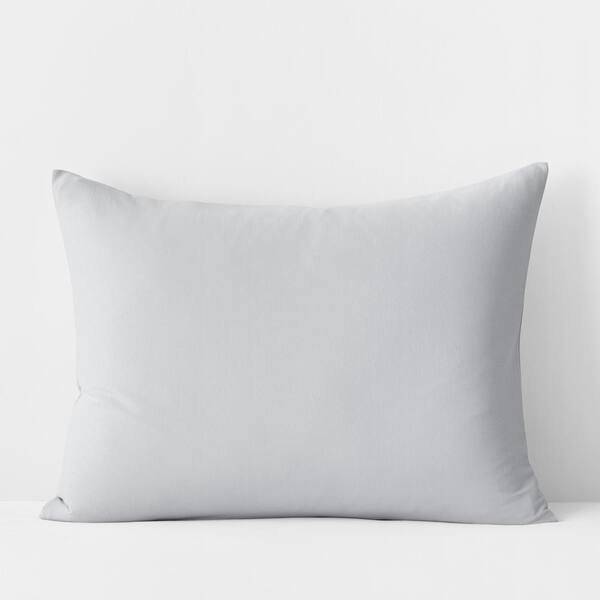 The Company Store Company Cotton Light Gray Cotton Jersey Knit Standard Sham 50703FSTDLTGRAY