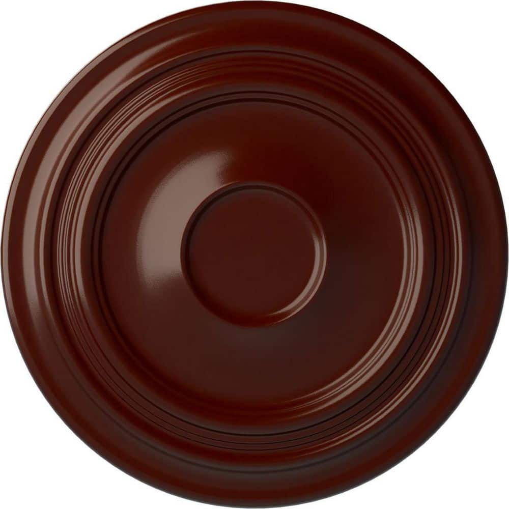 "1-1/2"" x 24-3/8"" x 24-3/8"" Polyurethane Traditional Ceiling Medallion, Brushed Mahogany" price history on PriceWatchPro