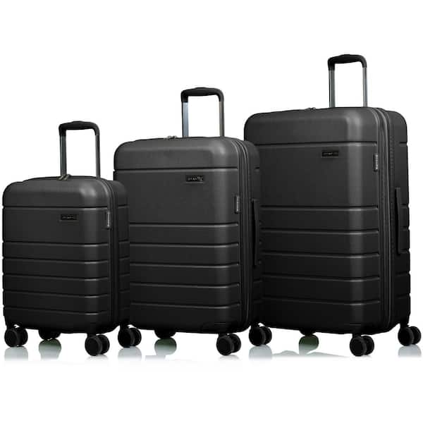 Luggage 3 PC Set Spinner Suitcase Travel Bag Trolley Carry on Suitcase 20 25 30, Black