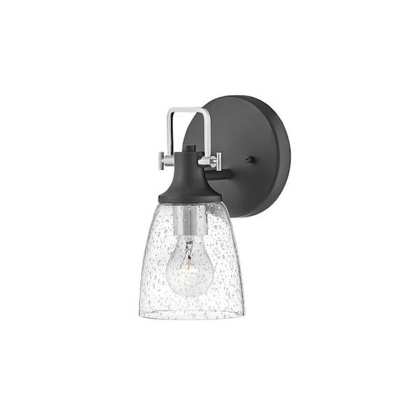 HINKLEY Easton 6.0 in. 1-Light Black Vanity Light