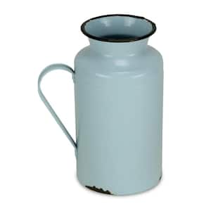 Metal Blue and Black Decorative Water Jug