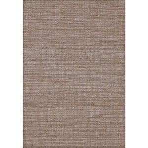 Maci 2 ft. 7 in. X 5 ft. Taupe Solid Indoor Area Rug